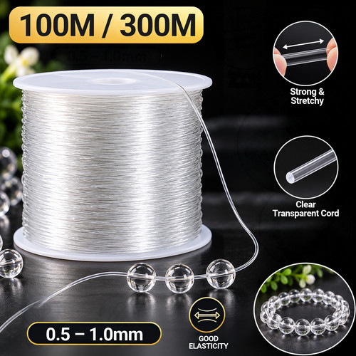 Elastic beading cord 1mm - cord, 0.5-1mm