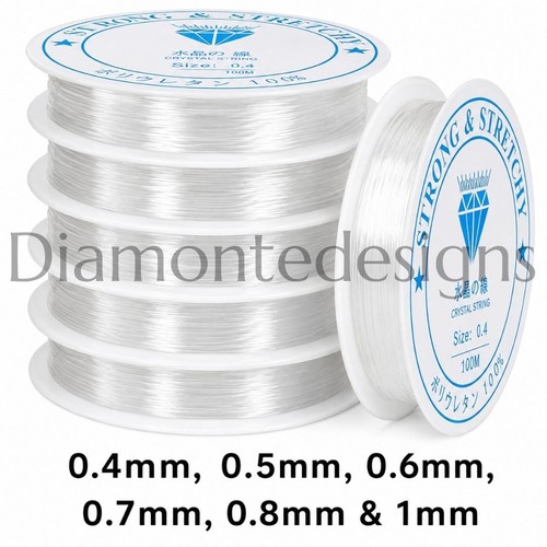 Clear nylon beading - clear,