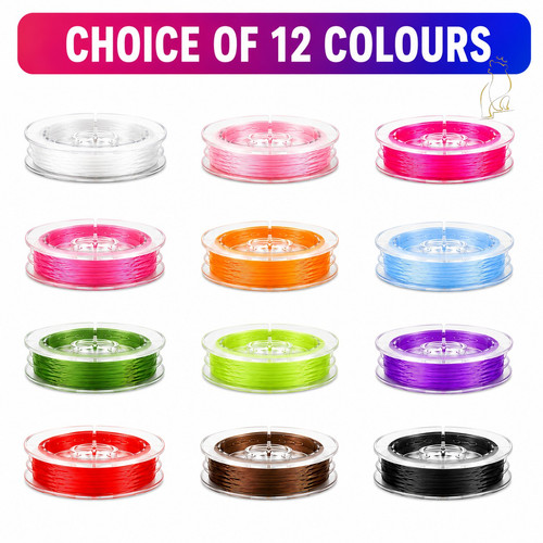 8mm elastic beading cord - elastic,
