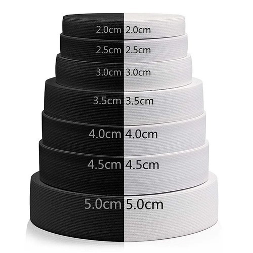 Braided elastic band cord - cord, wide