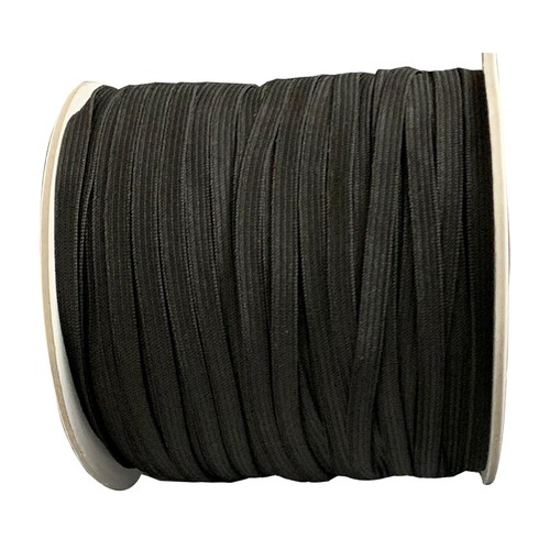 7mm wide black - wide, stretch