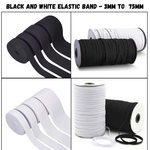 3mm 75mm black white - 3mm-75mm, flat