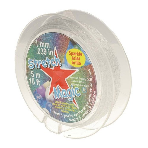 Stretch magic sparkle silver - stretch,