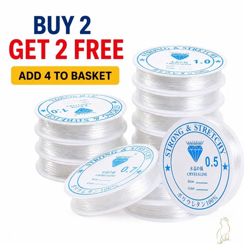 Clear elastic stretch - stretch, cord